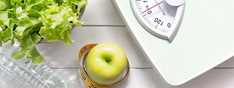 Æble og vægt i til vægttab og slankekur